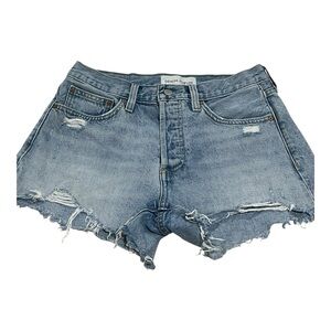 Denim Forum Aritzia The Ex Boyfriend Shorts Light Wash Women’s 26 Summer Beach